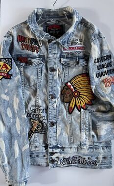 Medium Stall & Dean 8th District Hartford Chiefs Denim Jacket